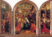 Tryptych with the Adoration of the Magi, Donors, and Saints